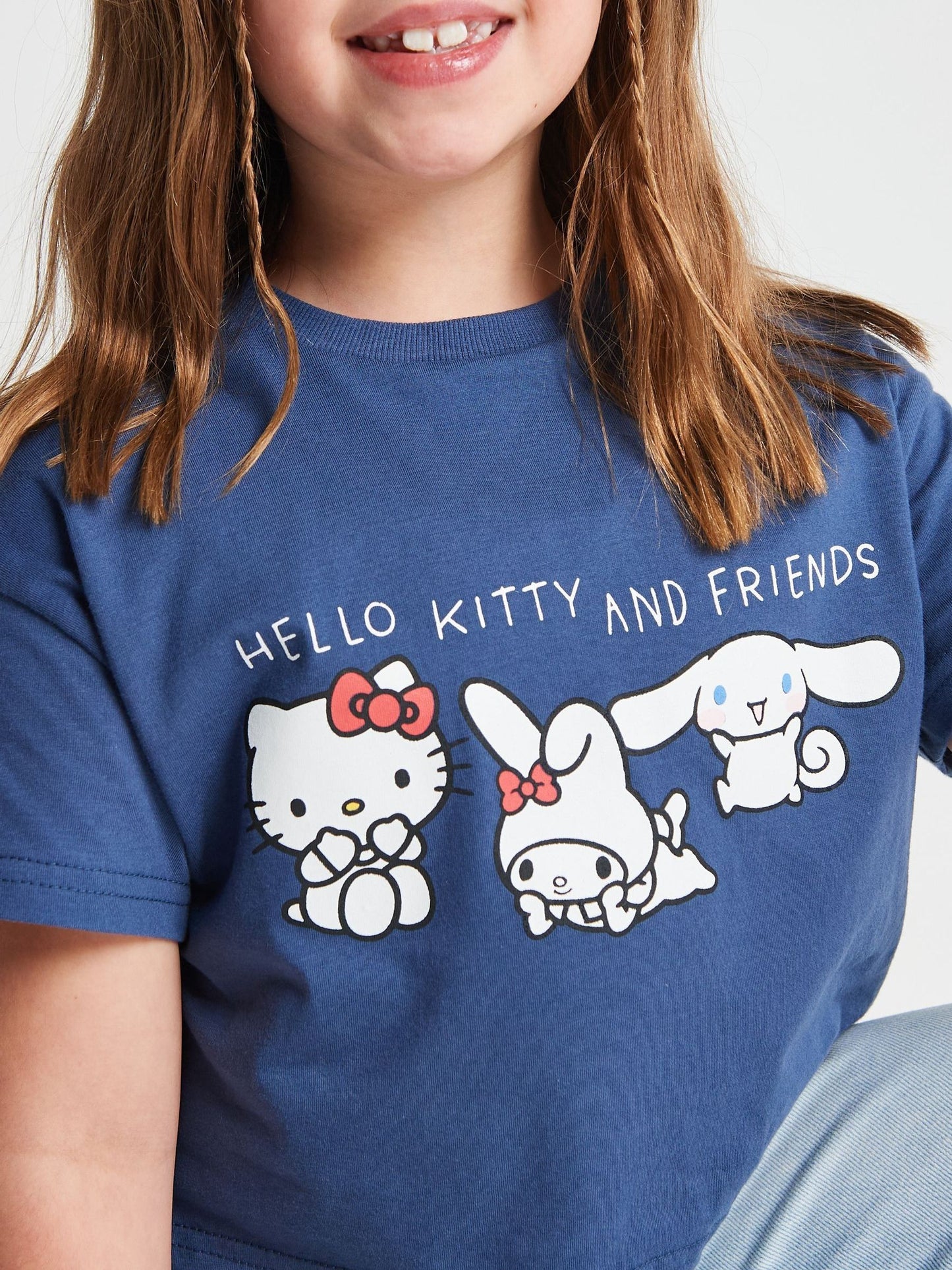 Dsiney Kidz - Brand Threads Blue Hello Kitty & Cinnamoroll T-Shirts 2 pack image 6