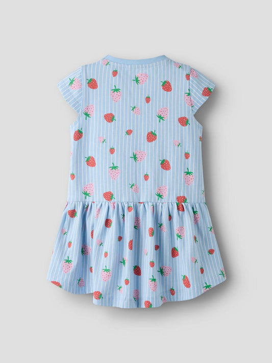 Dsiney Kidz - Name It Blue Short Sleeve Strawberry Print Dress image 2