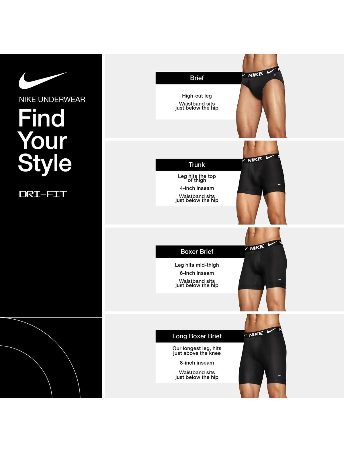 Dsiney Kidz - Nike Black/Blue/Navy Essential Cotton Stretch Boxer Trunks 3 Pack image 5