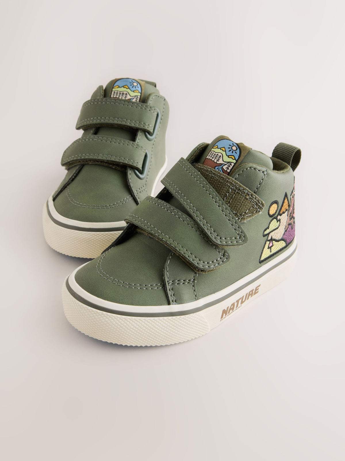 Dsiney Kidz - Green Scene Standard Fit (F) Hi-Top Touch Fastening Trainers image 8