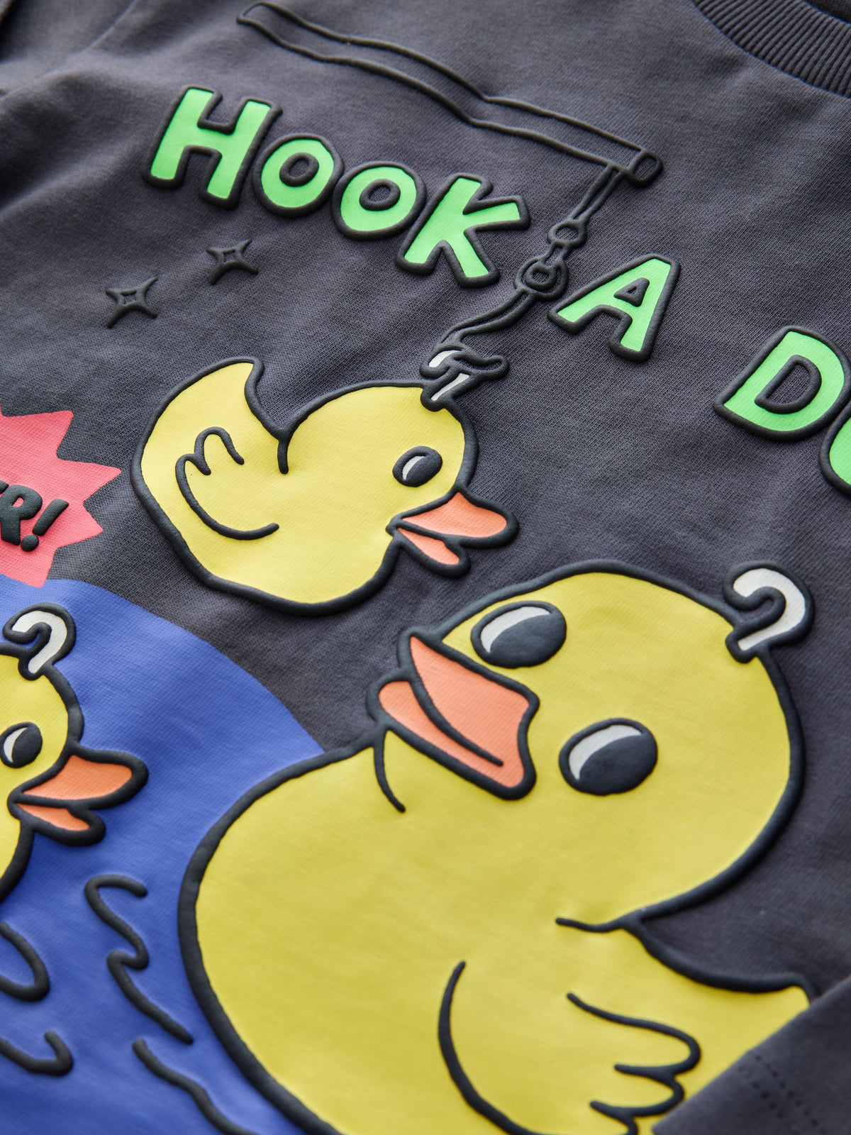 Dsiney Kidz - Charcoal Grey Hook a Duck Long Sleeve Graphic T-Shirt (3mths-7yrs) image 4