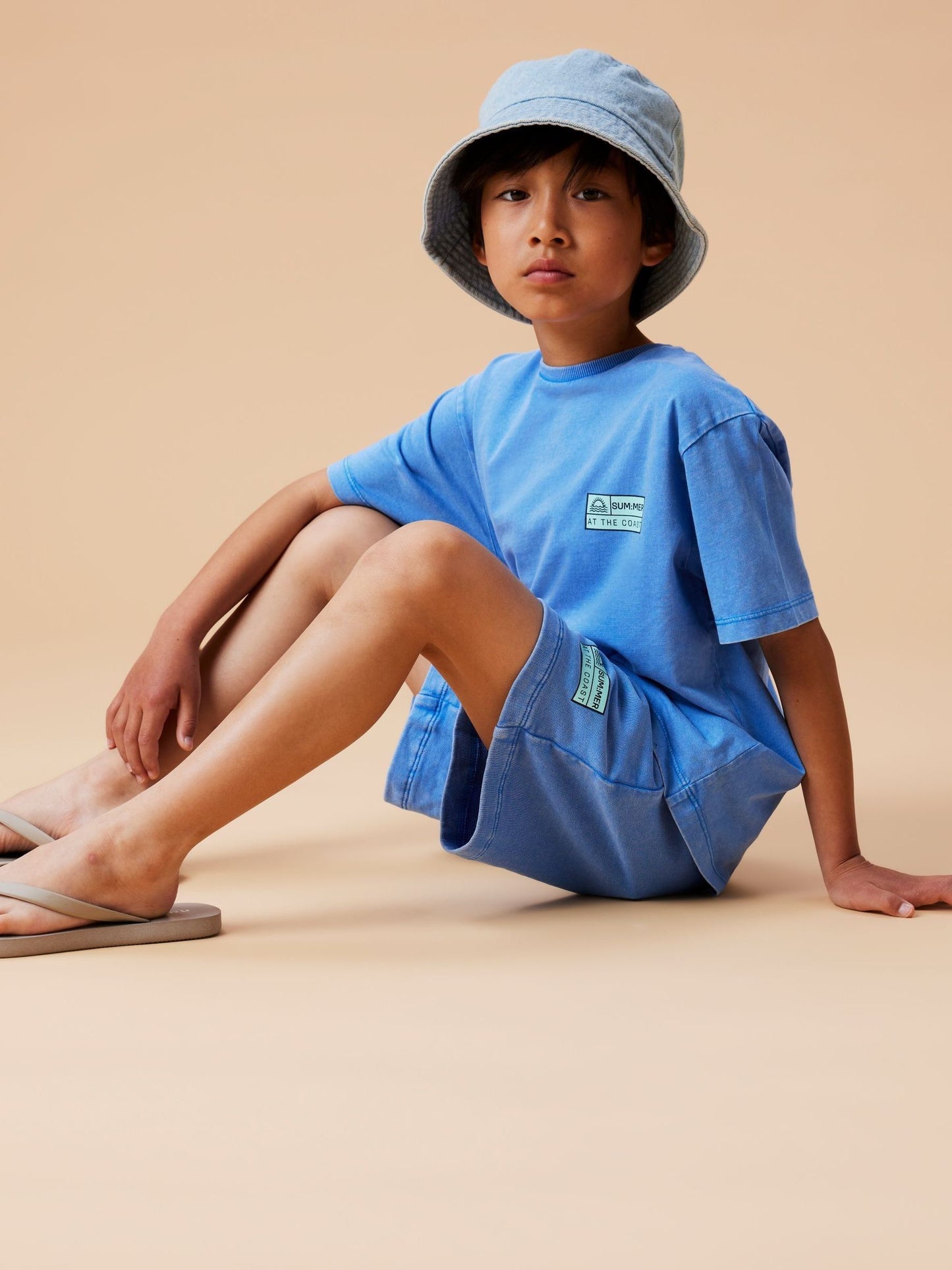 Dsiney Kidz - Name It Blue Short Sleeve Crew Neck T-Shirt and Shorts Set image 5