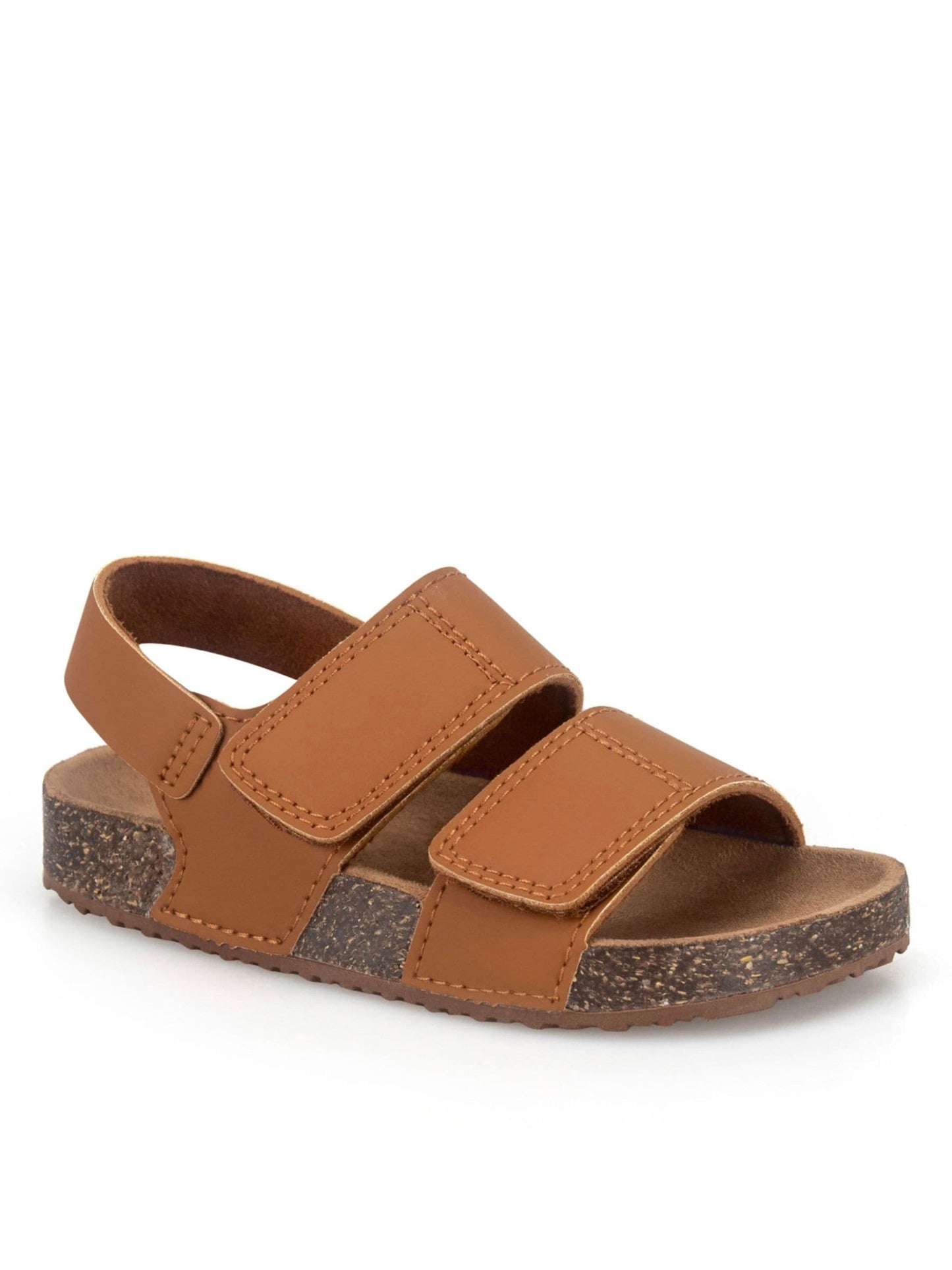 Totes Brown Double Strap Sandals With Back Strap image 3