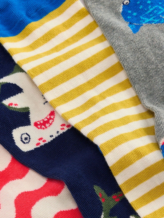Boden Blue Socks 7 Pack image 2