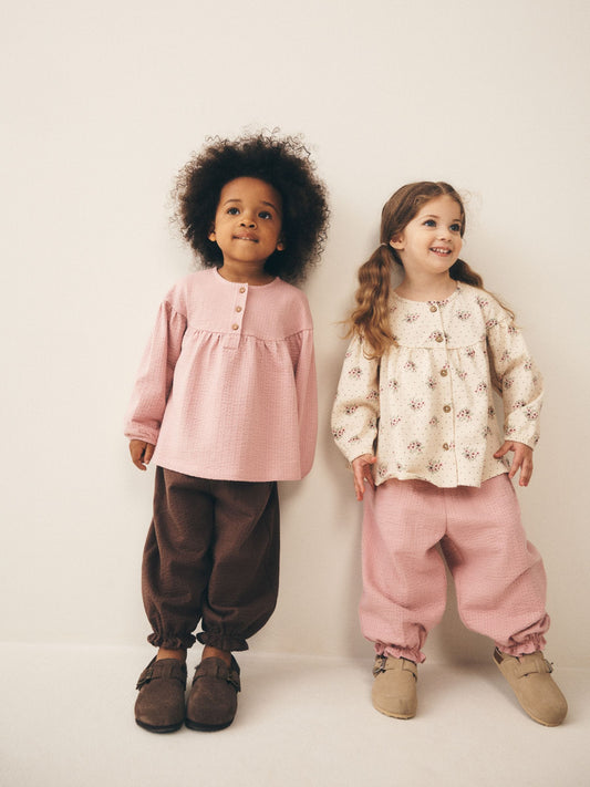 Dsiney Kidz - Pink Long Sleeve Blouse and Bloomer Trousers 4 Pack (3mths-7yrs) image 2
