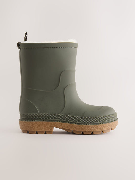Dsiney Kidz - Khaki Green Warm Lined Wellies image 2