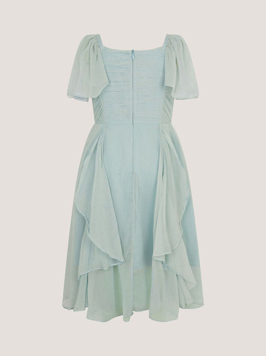 Dsiney Kidz - Monsoon Sage Green Joy Ruffle Chiffon Party Dress image 2