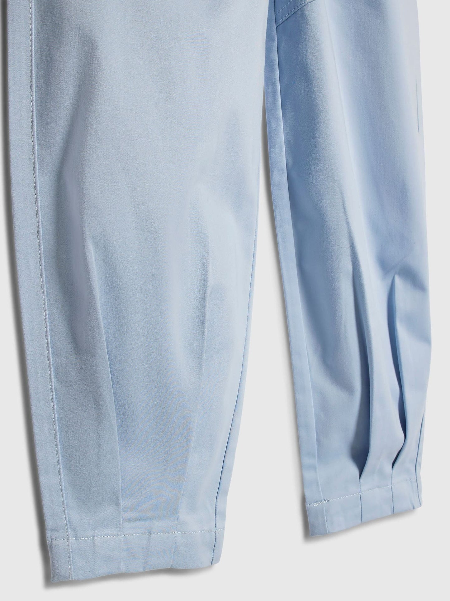 Dsiney Kidz - River Island Sky Blue Denim Cargo Trousers with Keyring image 4