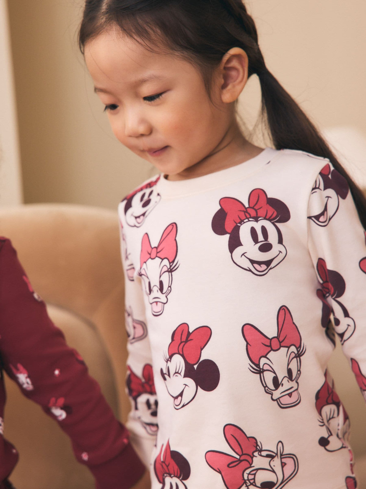 Burgundy Red Minnie Mouse Snuggle Pyjamas 3 Pack (9mths-12yrs) - image 6