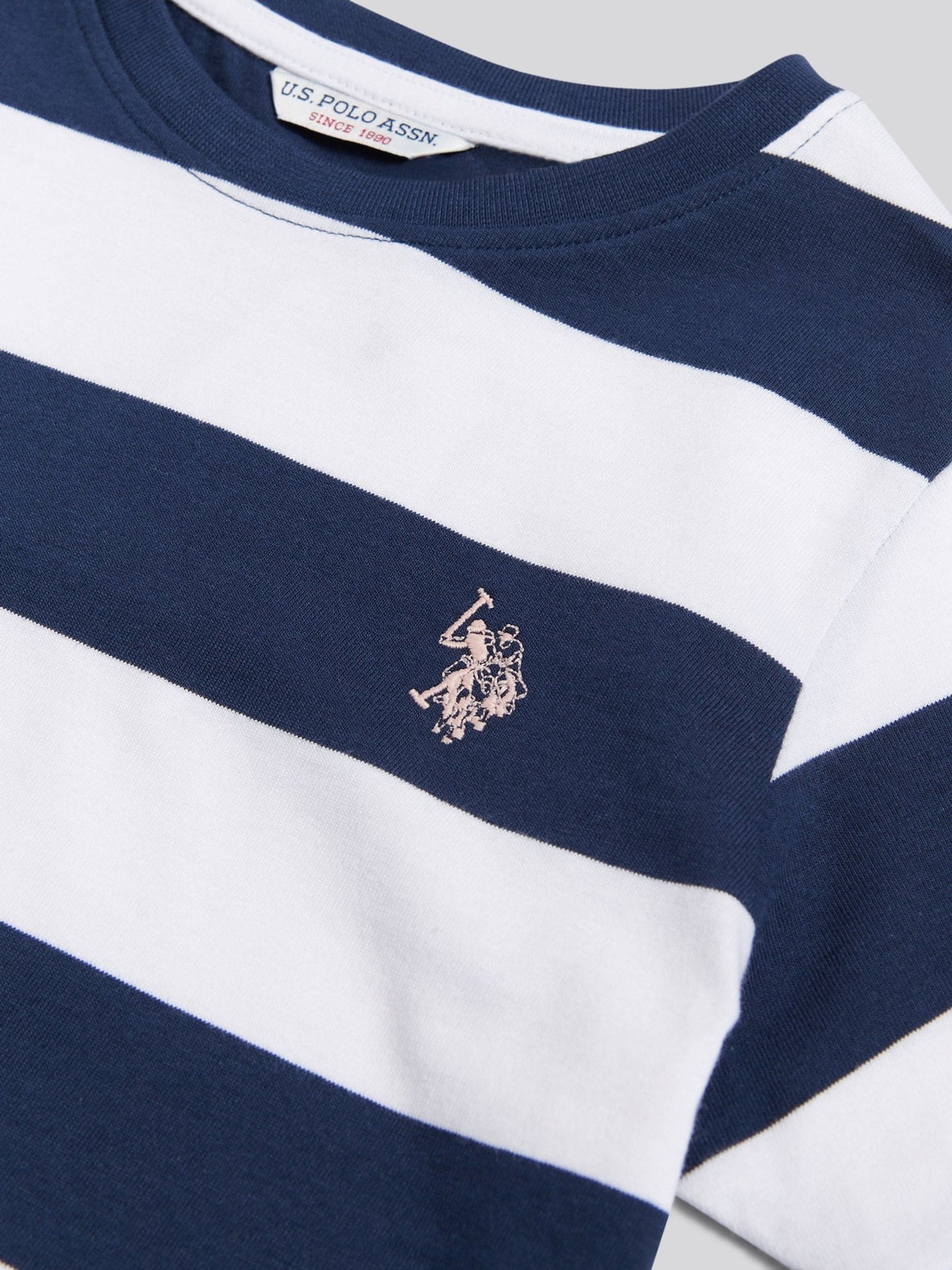 Dsiney Kidz - U.S. Polo Assn Dark Blue Stripe Logo T-Shirt image 7