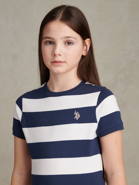 Dsiney Kidz - U.S. Polo Assn Blue Striped T-Shirt Dress image 2