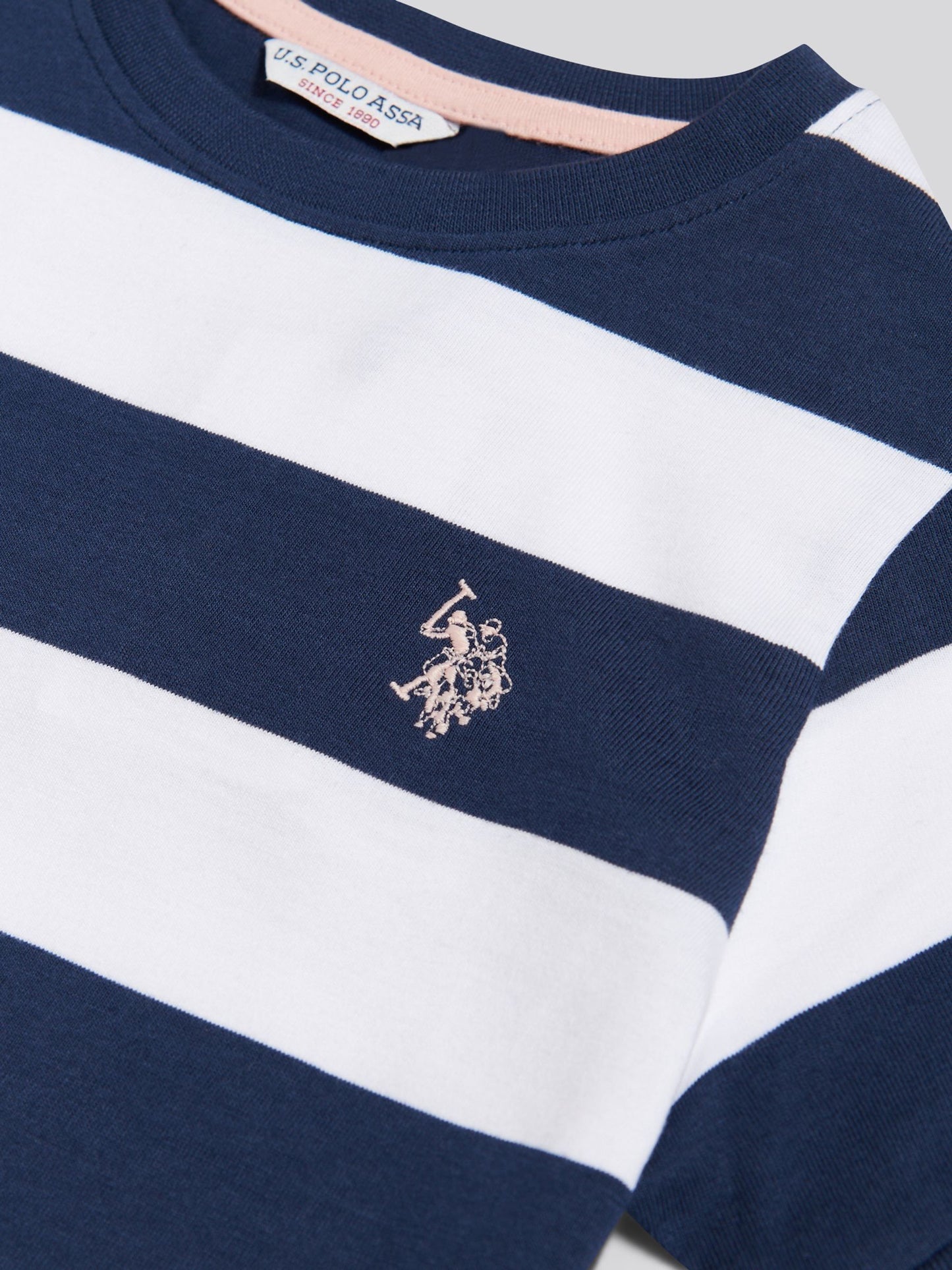 U.S. Polo Assn Blue Striped T-Shirt Dress image 7