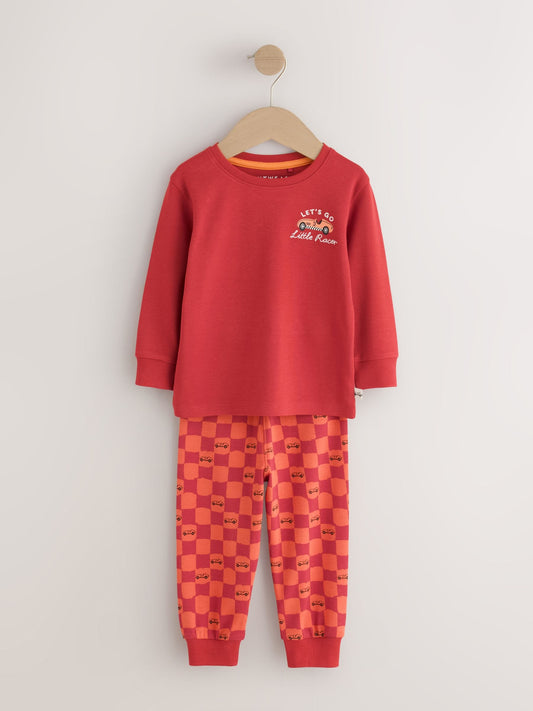 Dsiney Kidz - Red/Blue Race Car Relaxed Snuggle Pyjamas 3 Pack (9mths-10yrs) image 2