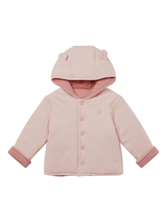 Dsiney Kidz - MORI Pink Cosy Ribbed Reversible Coat image 2