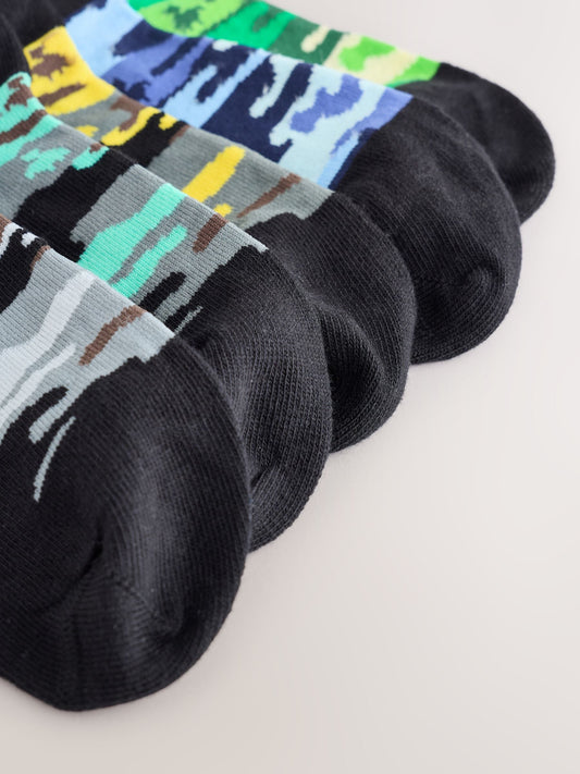 Dsiney Kidz - Fortnite Black Cotton Rich Socks 5 Pack image 2