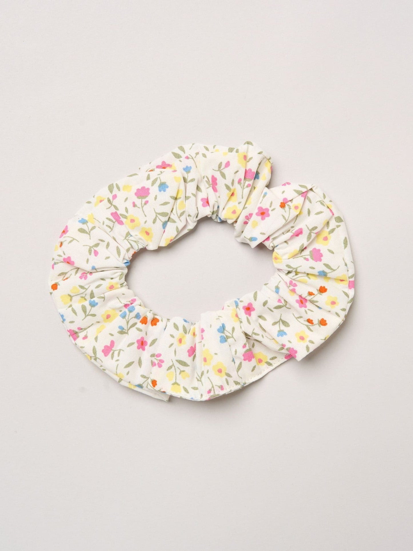 Miss White Ditsy Embroidered Smocked Dress With Scrunchie Set image 3