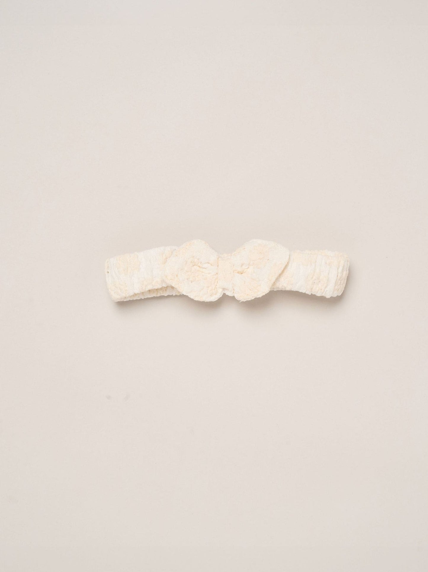 Miss White Textured Dress And Headband Outfit Set image 5