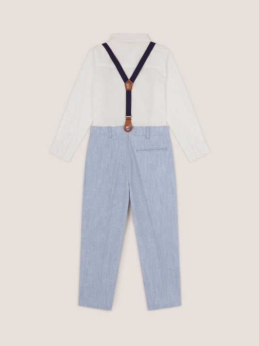 Monsoon Blue Aiden Shirt and Trouser with Braces image 2