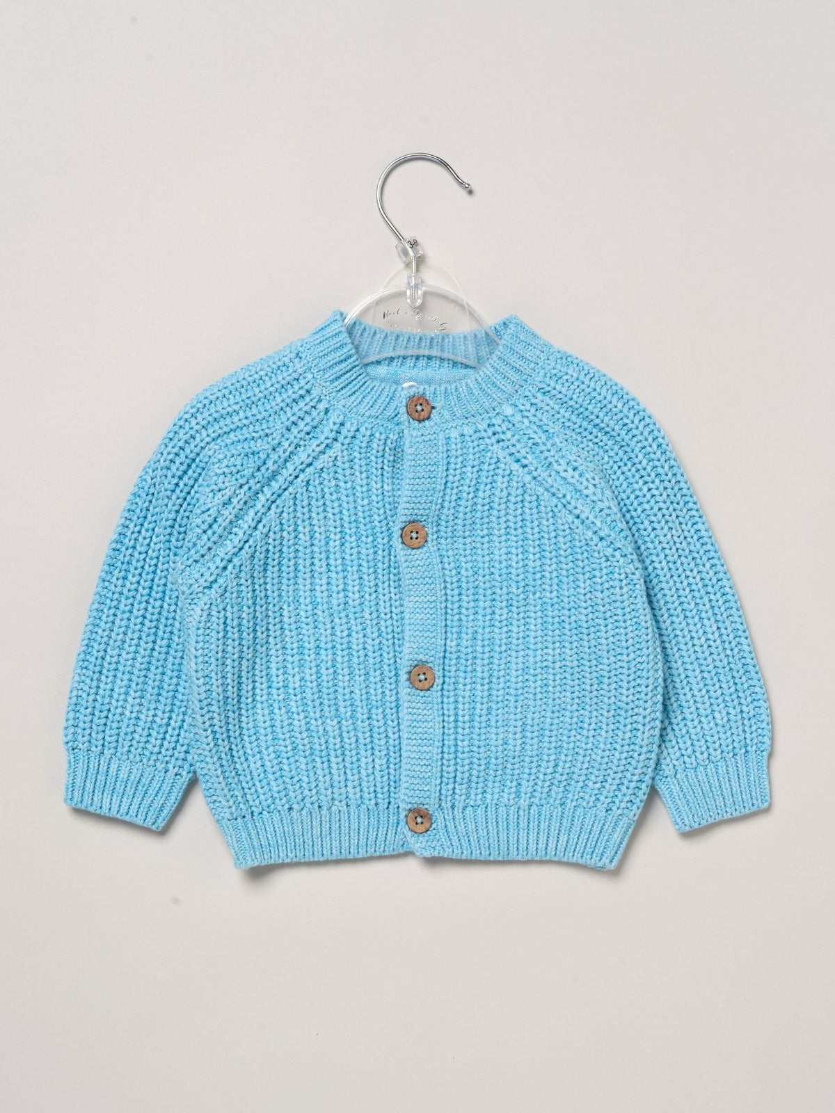 Rock-A-Bye Baby Boutique Blue Embroidered Knitted Cardigan - image 3