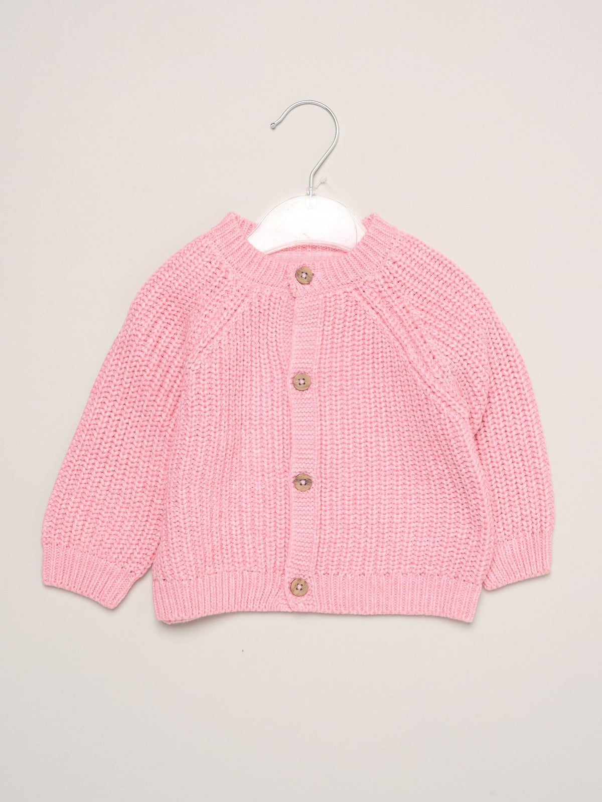 Rock-A-Bye Baby Boutique Pink Embroidered Knitted Cardigan - image 4