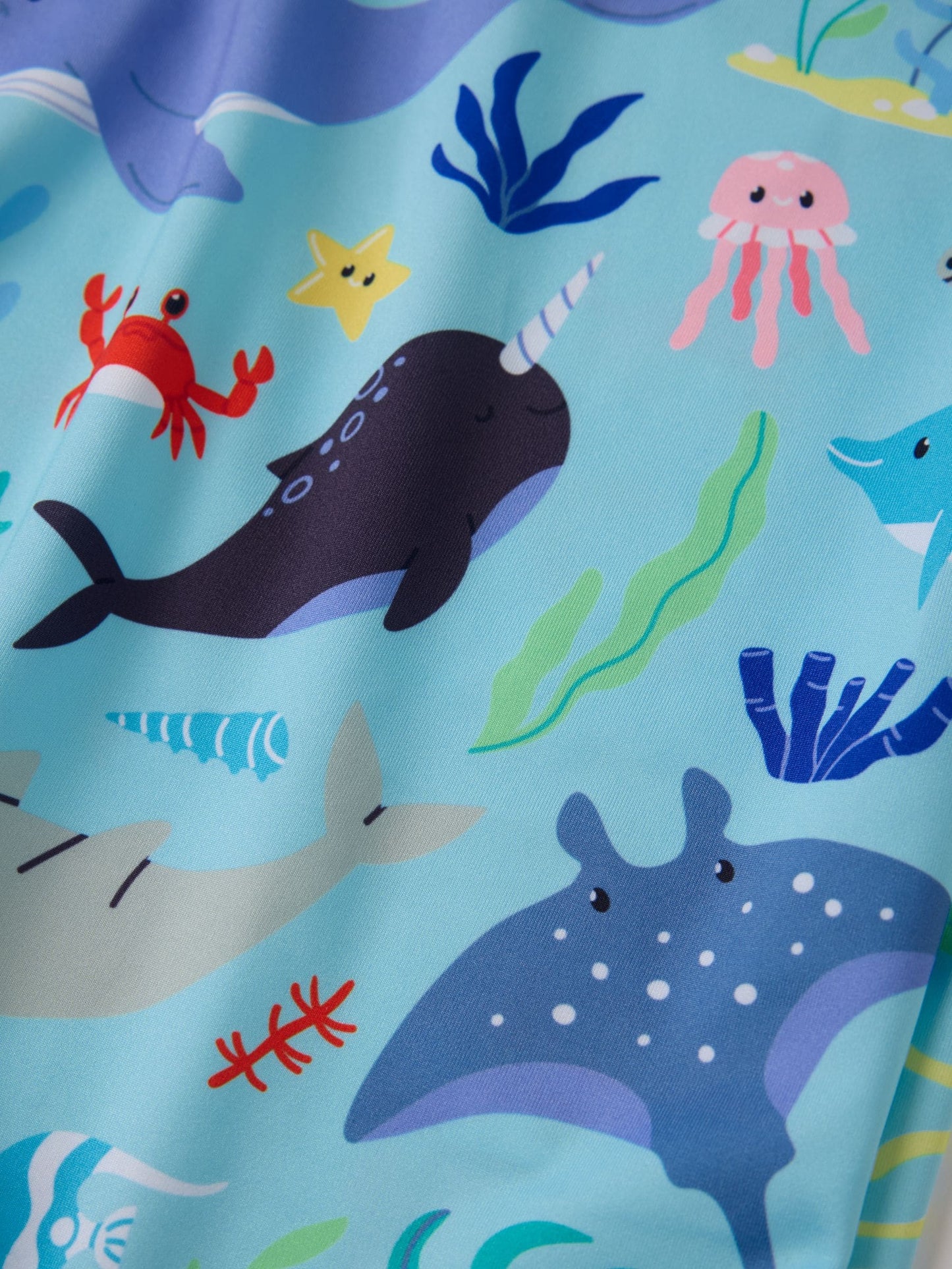 Polarn O. Pyret Blue Unicorn Rash Vests image 3