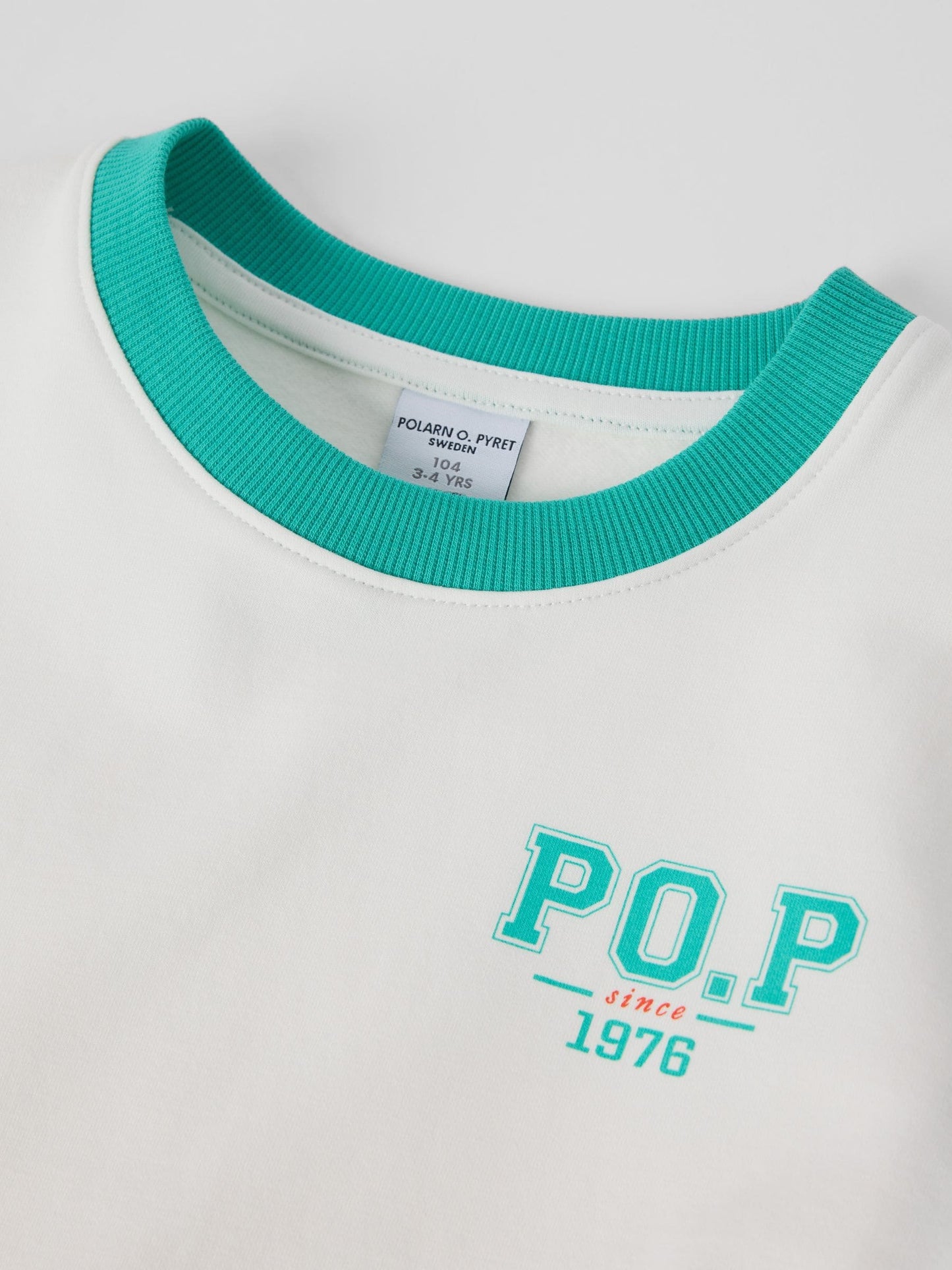 Polarn O. Pyret White Varsity Style T-Shirt image 4