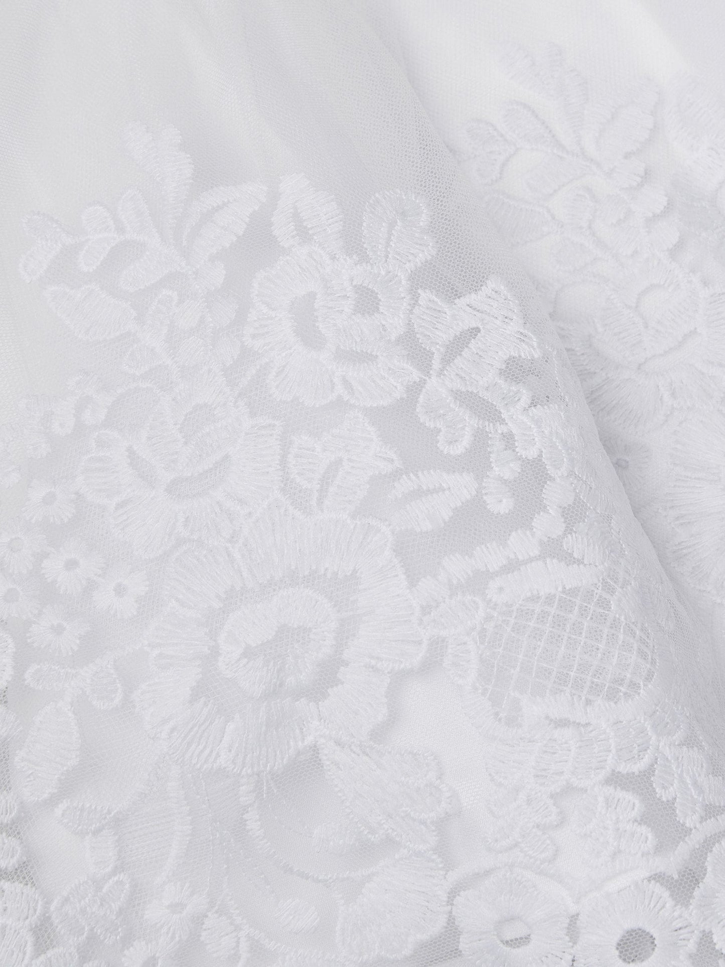 Monsoon White Baby Athena Floral Embroidered Dress image 4