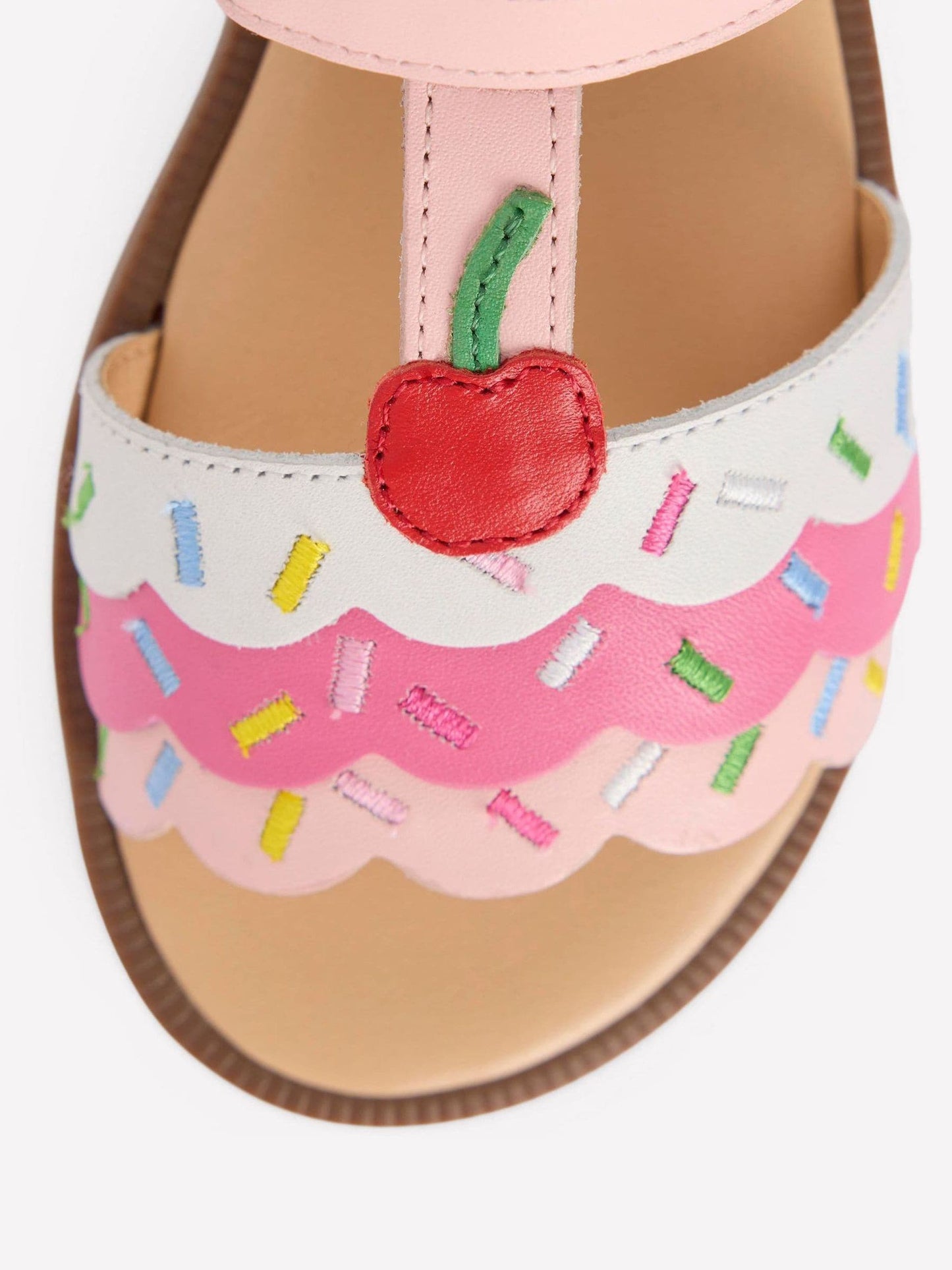 Boden Pink Fun Leather Sandals image 3
