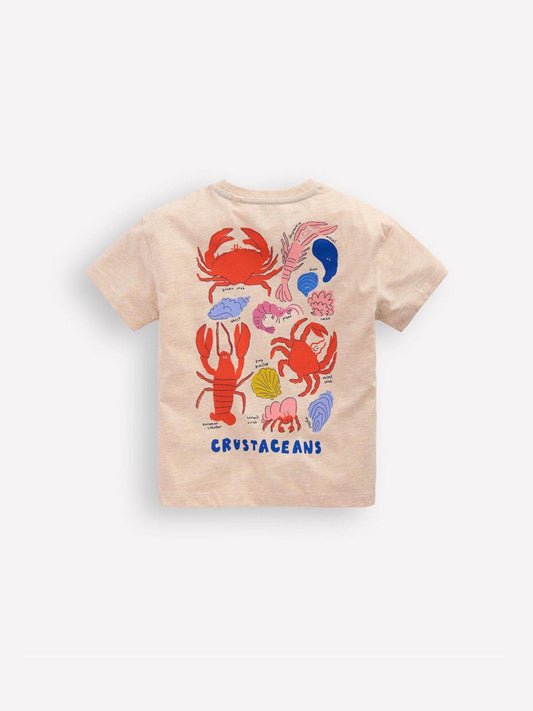 Boden Cream Front & Back Graphic T-Shirt image 2