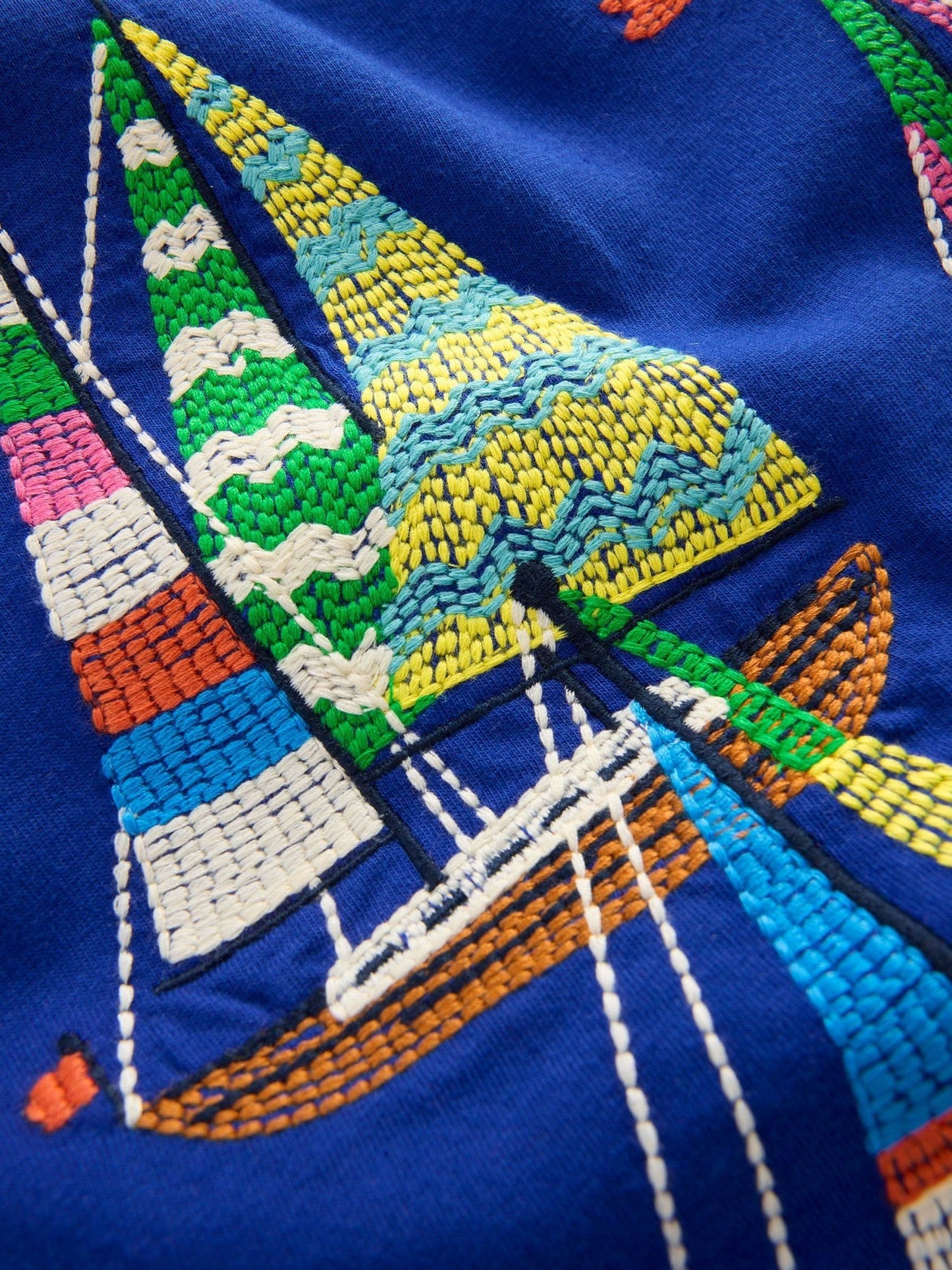 Boden Blue Superstitch T-Shirt image 3