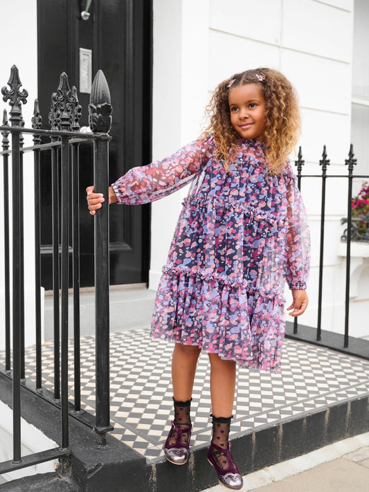 Dsiney Kidz - Angel & Rocket Blue Cara Tiered Mesh Dress image 2