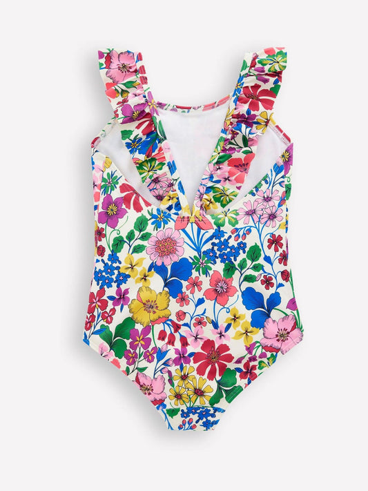 Boden Red Hallie Frill Strap Swimsuit image 2