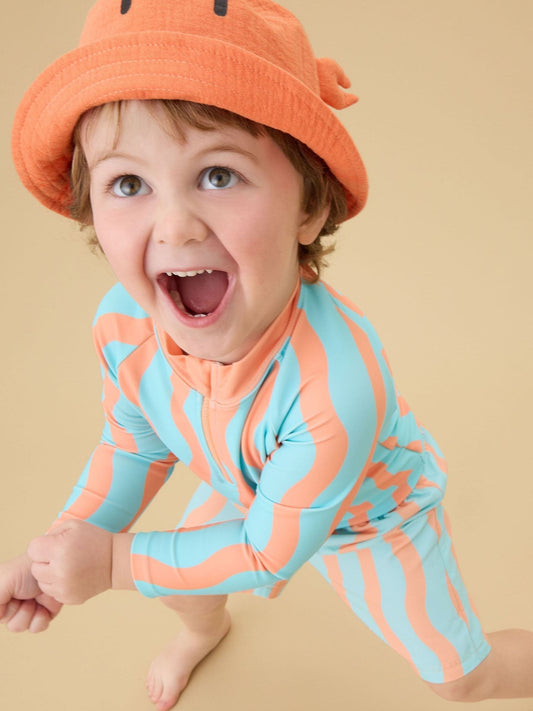 Dsiney Kidz - KIDLY by MORI Turquiose Orange Sunsafe Board Shorts image 2