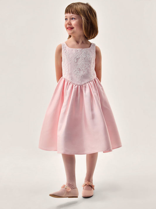 Disney Kidz - Monsoon Pink Juno Lace Bodice Party Dress image 1