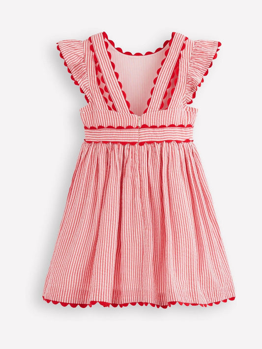 Dsiney Kidz - Boden Pink Ric Rac Trim Flutter Dress image 2