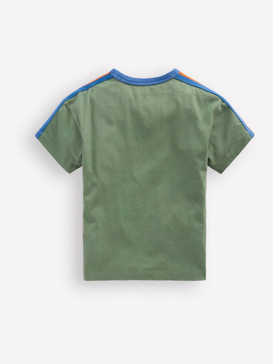 Boden Green Relaxed Rainbow Tape T-Shirt image 2