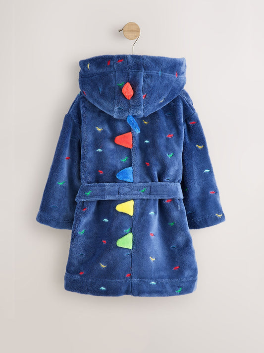 Dsiney Kidz - Blue Dino Fleece Robe (9mths-8yrs) image 2
