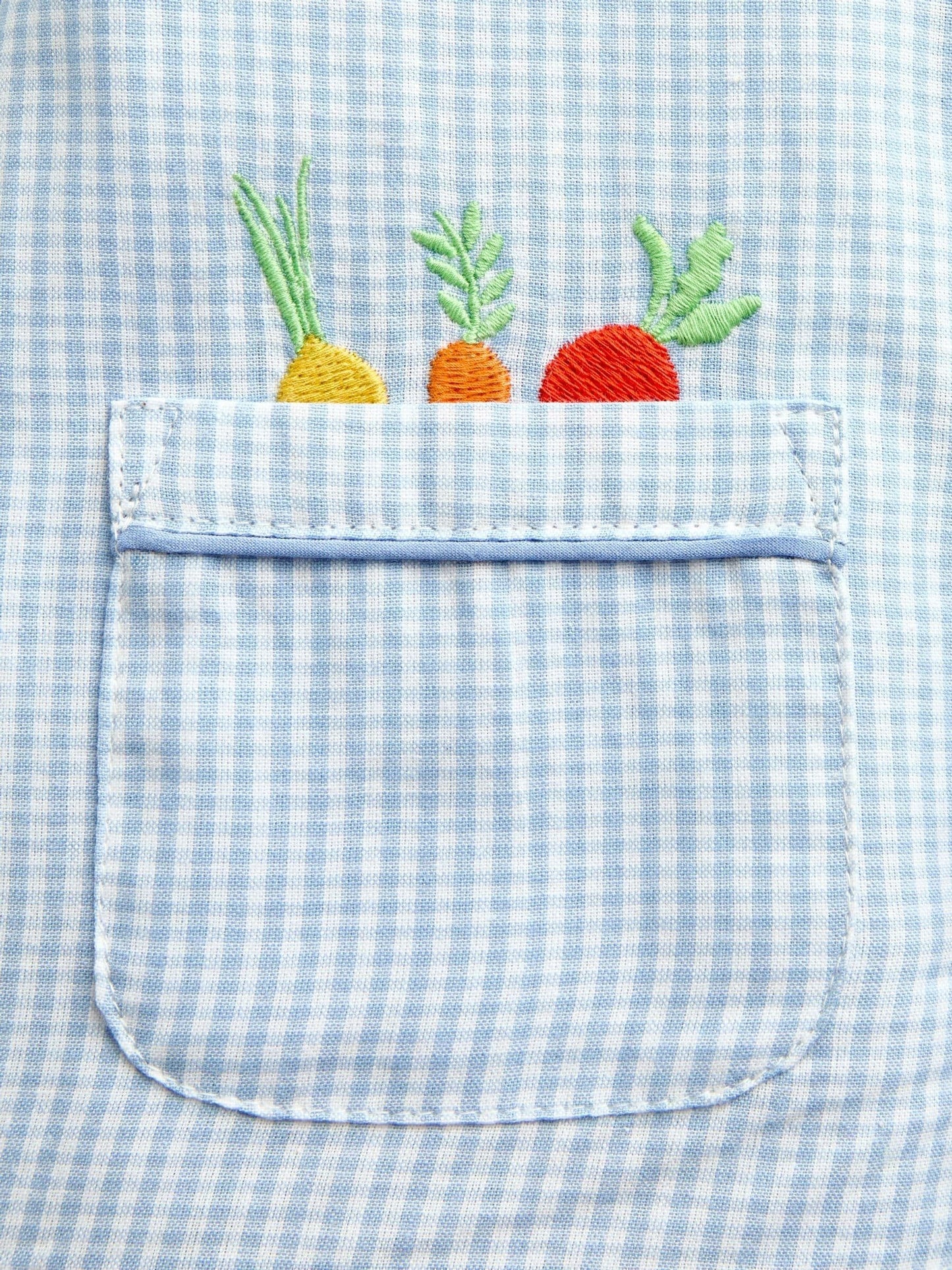 Dsiney Kidz - JoJo Maman Bébé Blue Peter Rabbit Gingham Woven Pyjamas image 7