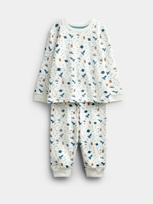 JoJo Maman Bébé Blue Bear 2-Pack Jersey Pyjamas - image 2