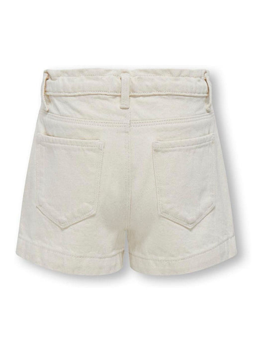 Dsiney Kidz - ONLY KIDS Cream Loose Fit Denim Shorts image 2