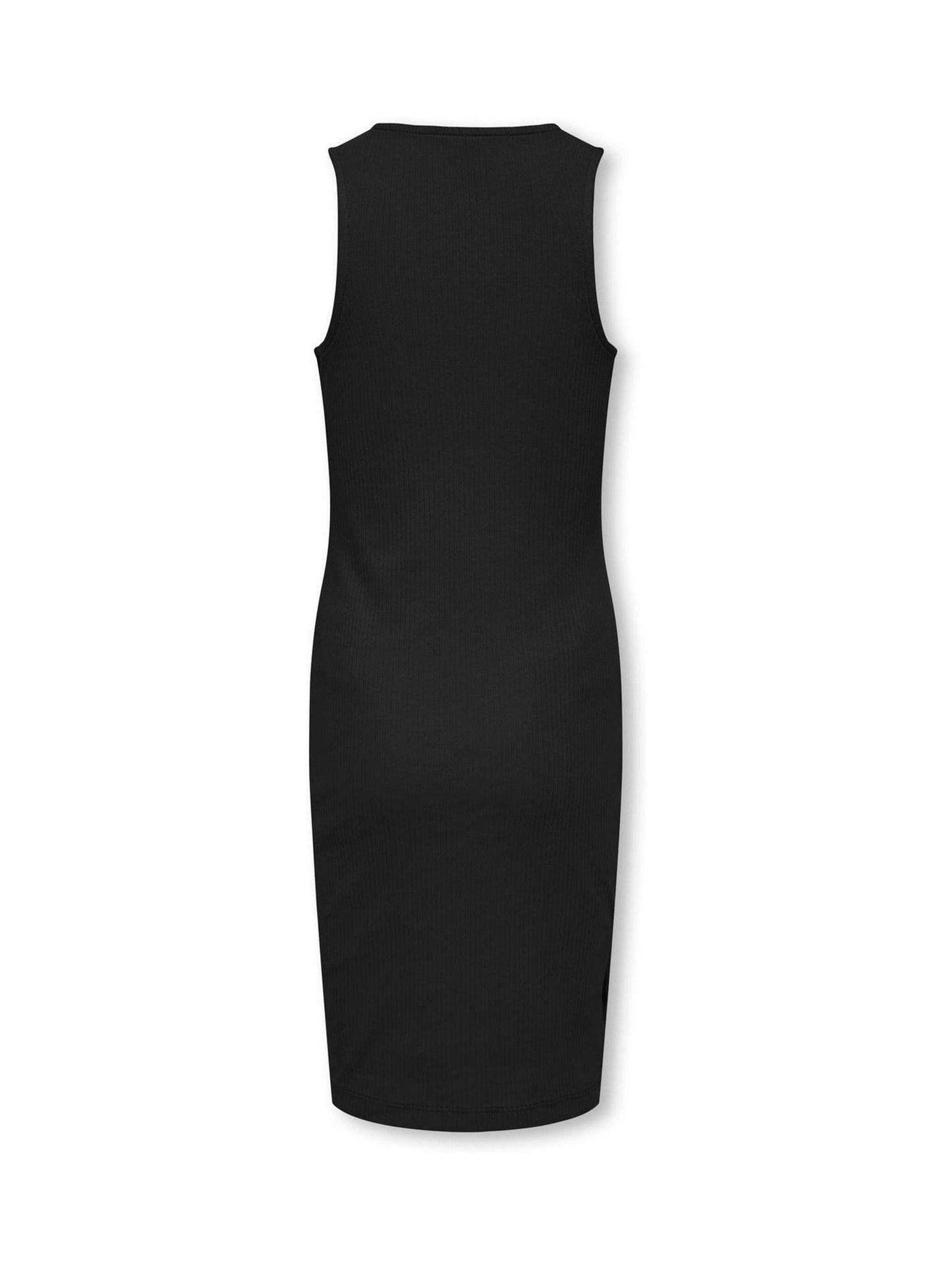 Dsiney Kidz - ONLY KIDS Black Ribbed Jersey Midi Dress image 3