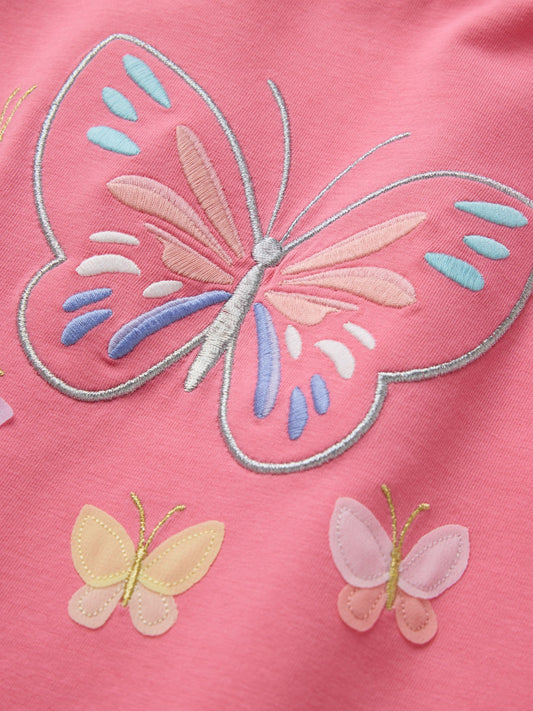 Dsiney Kidz - Polarn O. Pyret Pink Printed T-Shirt image 2