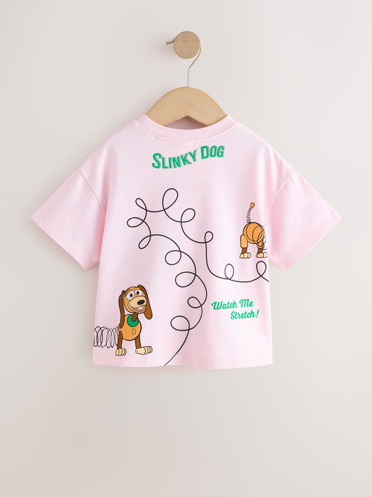 Dsiney Kidz - Pale Pink Toy Story Slinky Dog Short Sleeve T-Shirt (3mths-7yrs) image 2