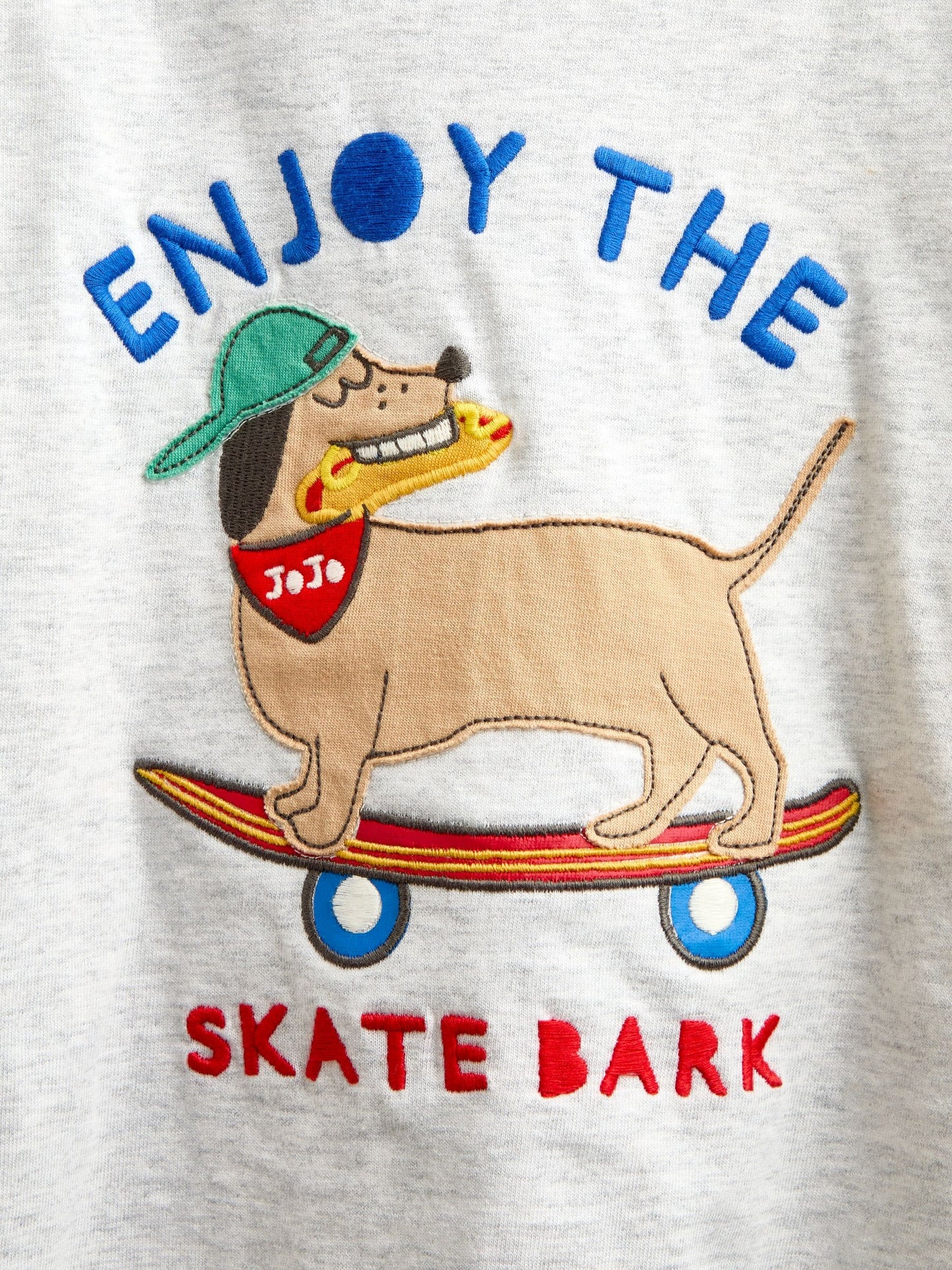 Dsiney Kidz - JoJo Maman Bébé Grey Marl Long Sleeve Skater Top image 4