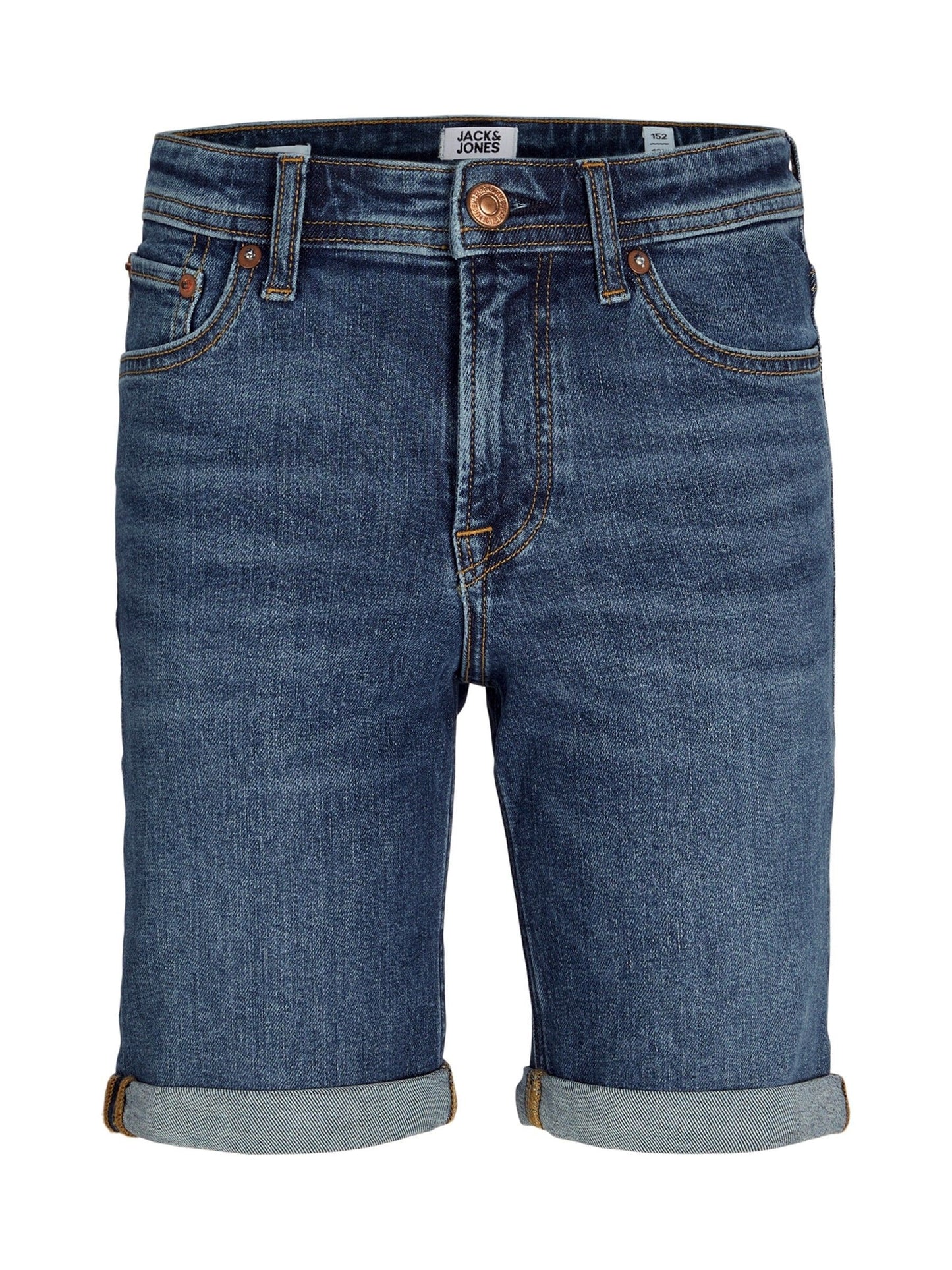Dsiney Kidz - JACK & JONES Junior Dark Blue Regular Fit Rick Denim Shorts image 5