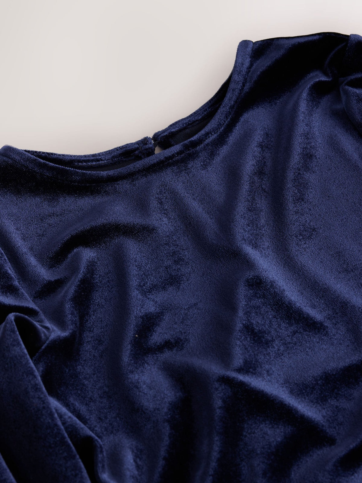 Navy Check Velour Dress (3-16yrs) - image 8
