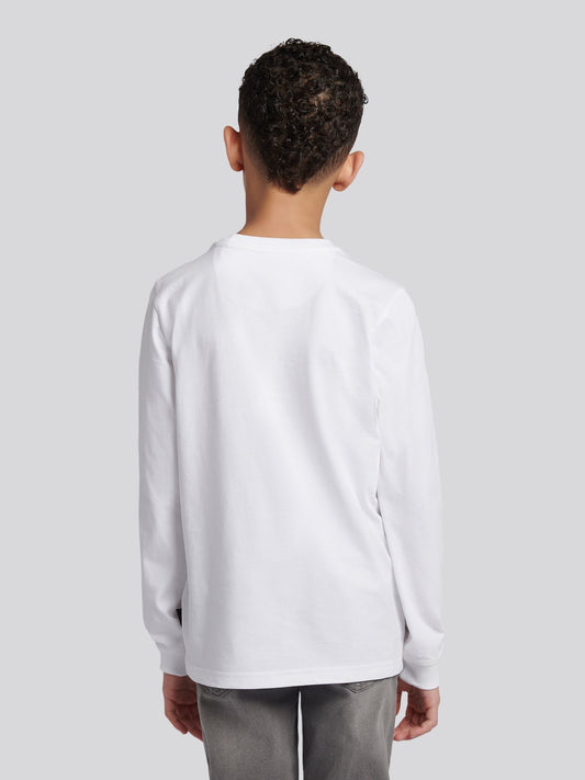 Dsiney Kidz - Lee White Workwear Badge Long Sleeve T-Shirt image 2