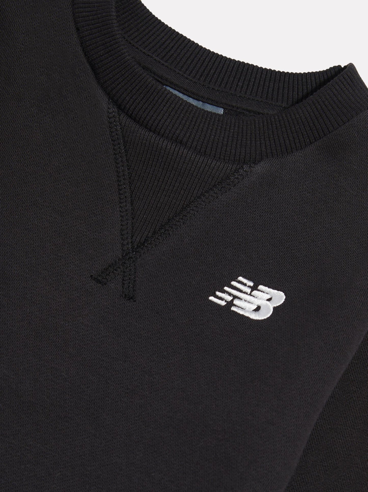 Dsiney Kidz - New Balance Black BB Small Logo Crew Neck Sweat Top image 3