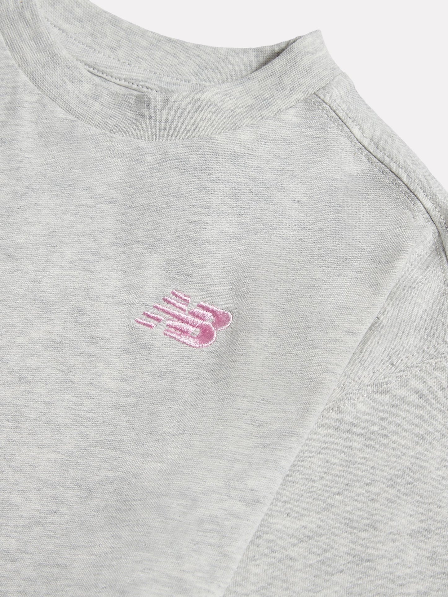 New Balance Grey Jersey Small Logo T-Shirt image 3