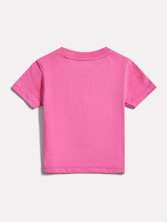 Dsiney Kidz - New Balance Dark Pink Stacked Logo T-Shirt image 2